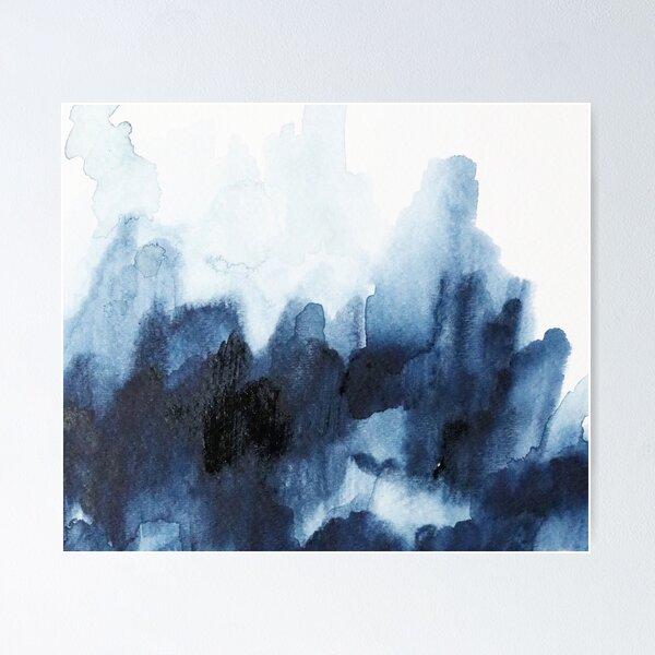 Aperçu de l'œuvre Indigo aquarelle 2 créée et vendue par jenmerli.