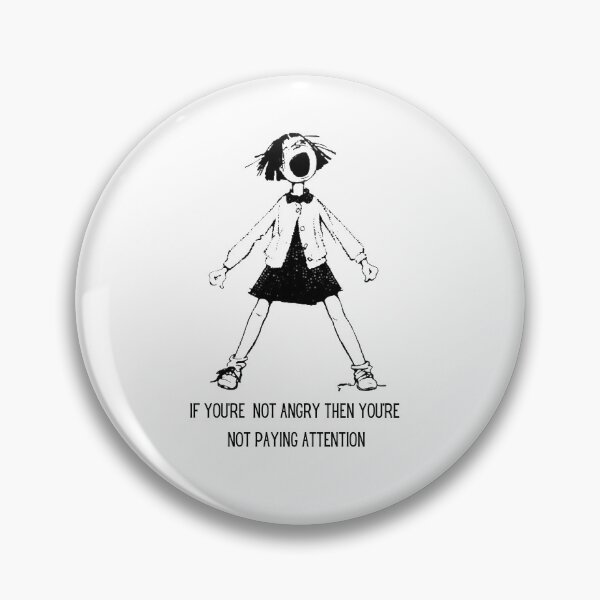 Item preview,  Ramona Quimby / If you're not angry you're not paying attention / protest sticker tee / Beverly Cleary designed and sold by LaundrySalt.