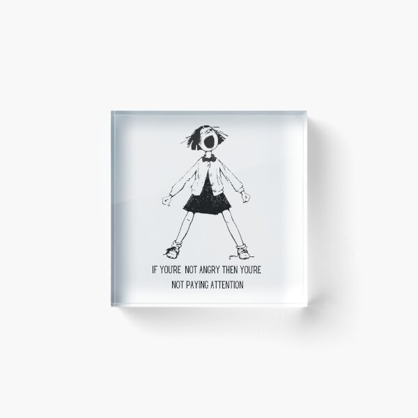 Item preview,  Ramona Quimby / If you're not angry you're not paying attention / protest sticker tee / Beverly Cleary designed and sold by LaundrySalt.