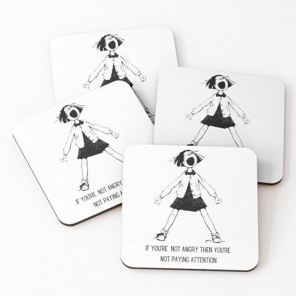 Item preview,  Ramona Quimby / If you're not angry you're not paying attention / protest sticker tee / Beverly Cleary designed and sold by LaundrySalt.