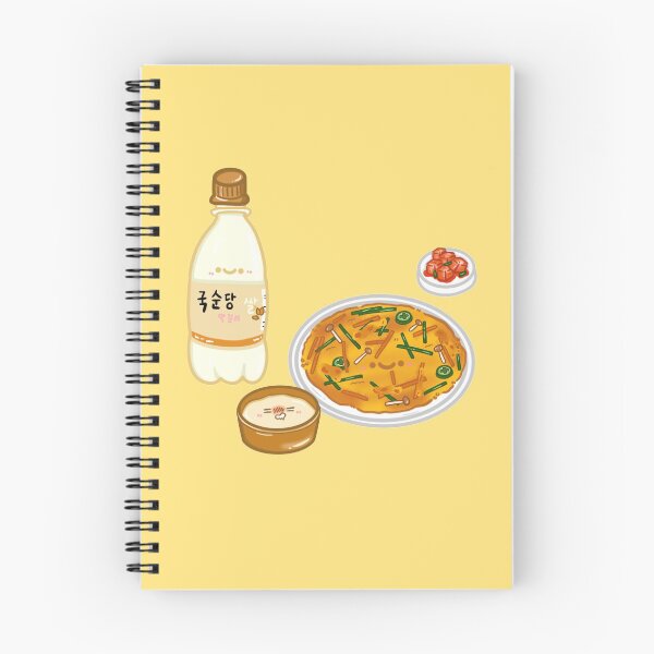 Item preview, Kawaii Korea street food series Pajeon and Makgeolli sticker designed and sold by Marie-c-doodles.