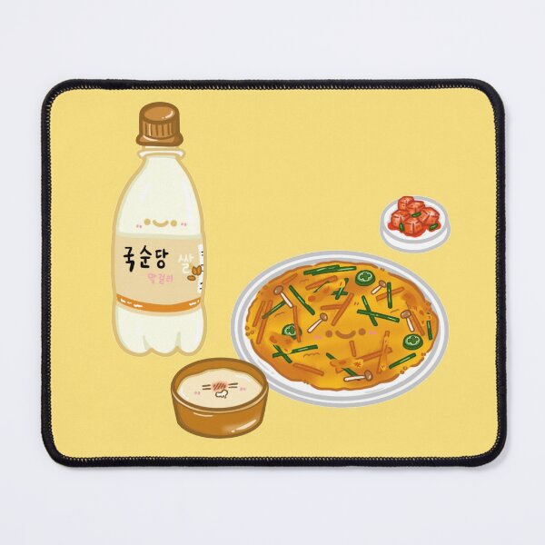 Item preview, Kawaii Korea street food series Pajeon and Makgeolli sticker designed and sold by Marie-c-doodles.