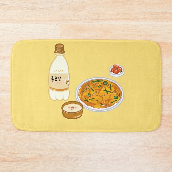 Item preview, Kawaii Korea street food series Pajeon and Makgeolli sticker designed and sold by Marie-c-doodles.