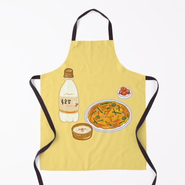 Item preview, Kawaii Korea street food series Pajeon and Makgeolli sticker designed and sold by Marie-c-doodles.