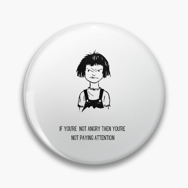 Item preview, Ramona Quimby / If you're not angry you're not paying attention / protest tee / Beverly Cleary designed and sold by LaundrySalt.