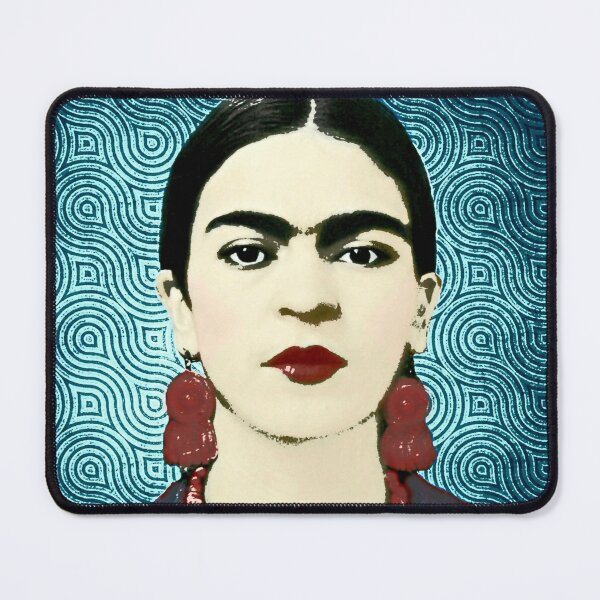 Frida Dark Blue Mouse Pad