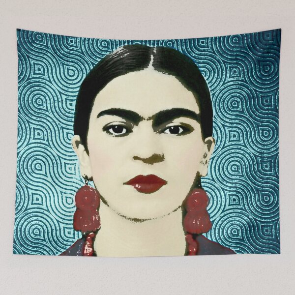 Item preview, Frida Dark Blue designed and sold by FridaArtGallery.