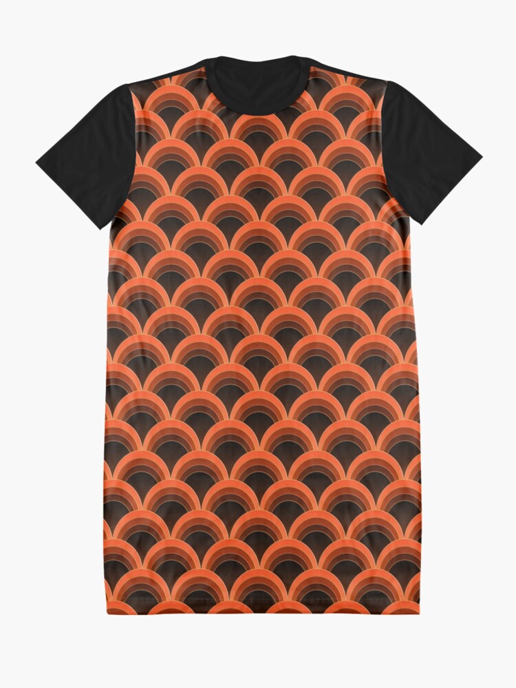Thumbnail 3 of 5, Graphic T-Shirt Dress, Japanese Waves Ornament 1 designed and sold by vkdezine.
