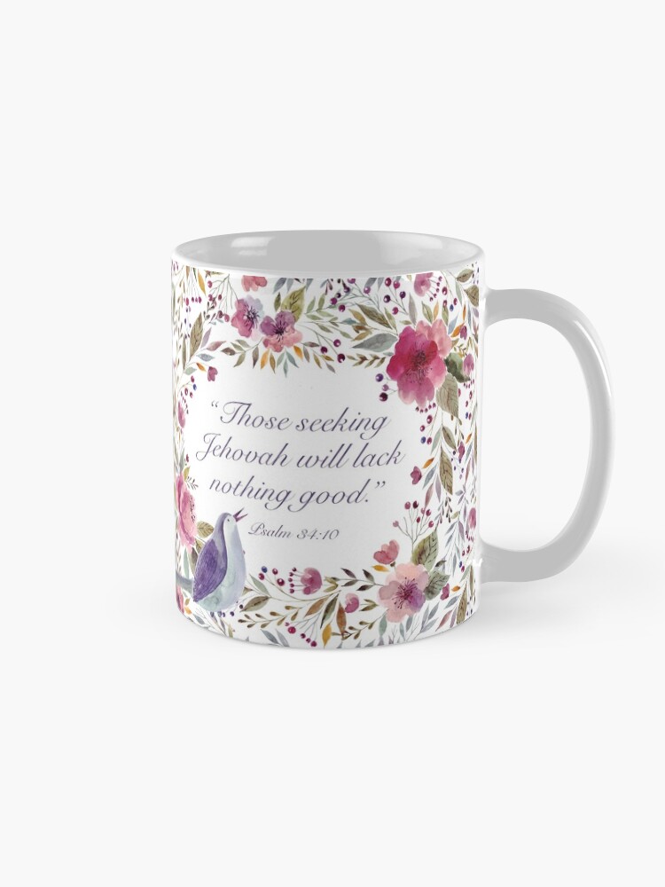 Alternate view of Yeartext 2022 (Bird and Flowers) Coffee Mug
