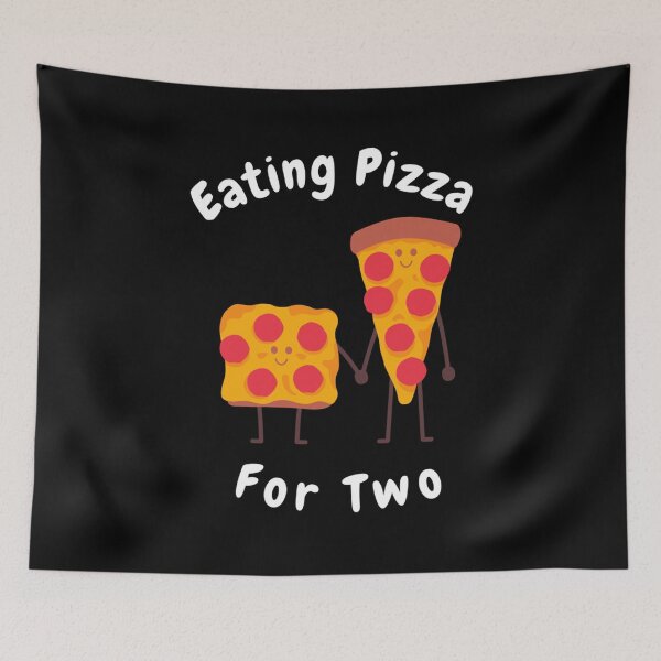 Item preview, Eating Pizza For Two Funny Humor Gift Halloween Day, Thanksgiving, Christmas Day designed and sold by RichardColee.