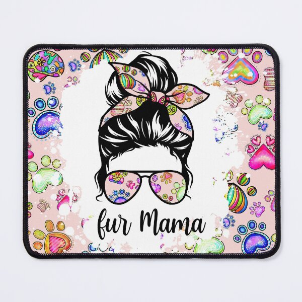 Item preview, Dog Mom Tumbler,Tapered & Straight 20oz Skinny Sublimation , Paw Doodle ,Mom Bun Hair,Waterslide Design Full Tumbler Wrap designed and sold by YATNODJM.