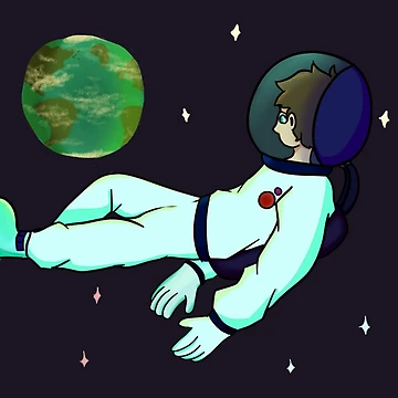 Artwork thumbnail, The Floating Space Man by JavaDraws