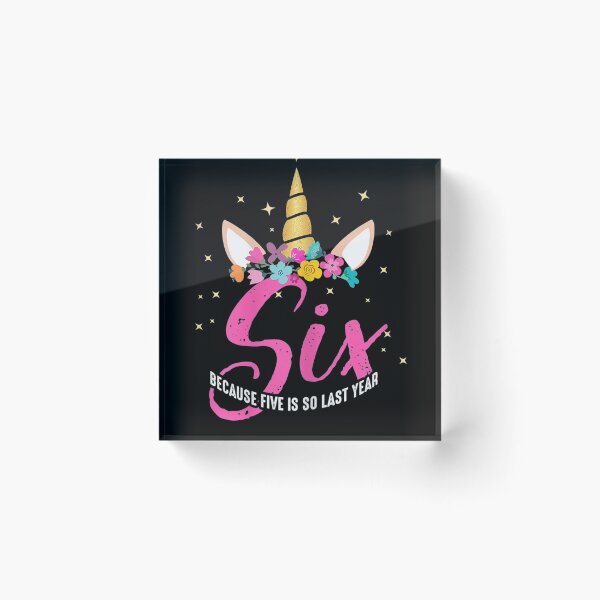 Item preview, 6 Years Old Birthday Girl Unicorn 6th Birthday designed and sold by MuratshiMana.