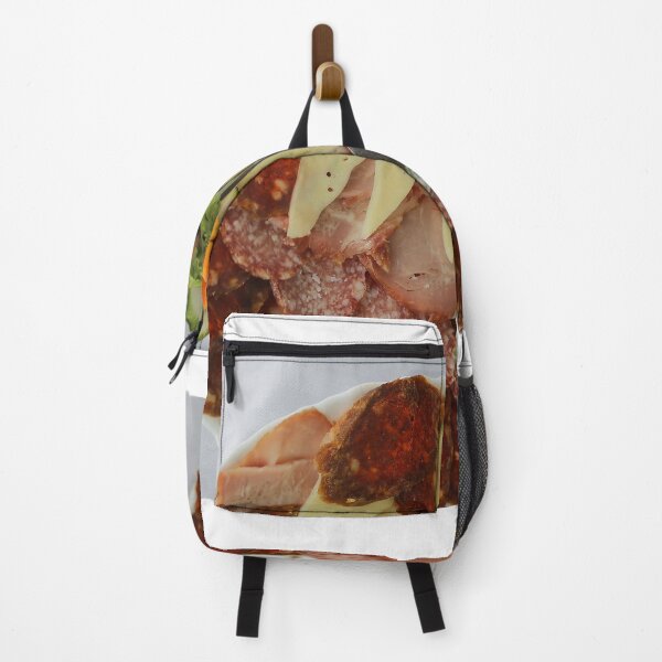 Item preview, SALAMI, SAUSAGE, CHEESE, SPOON, CUTLERY, BREAKFAST, DELICIOUS, FOOD, MEAL, PLATE designed and sold by MonArtisteSam.