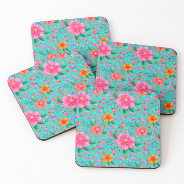 Item preview, FlowerPOP in Turqouise designed and sold by Paige Pooler.