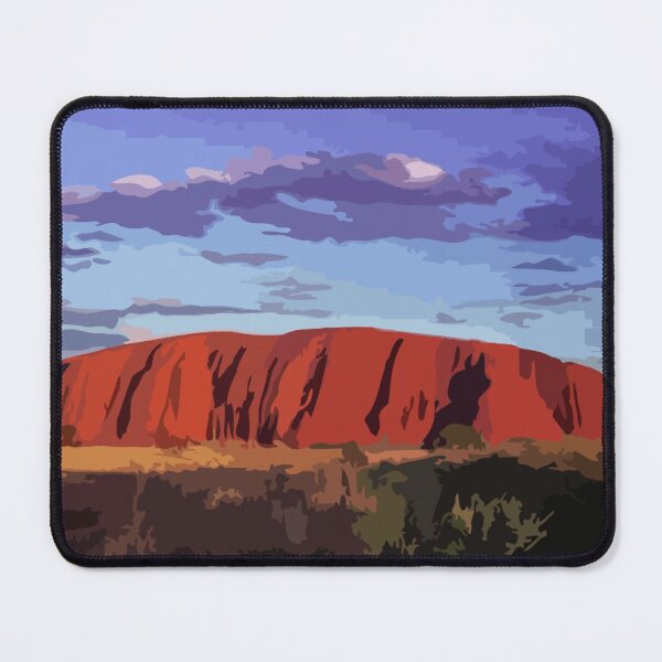 Item preview, Uluru Sunset Digital Painting designed and sold by Positive Lad.