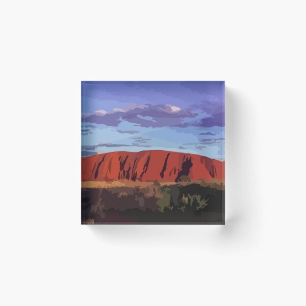 Item preview, Uluru Sunset Digital Painting designed and sold by Positive Lad.