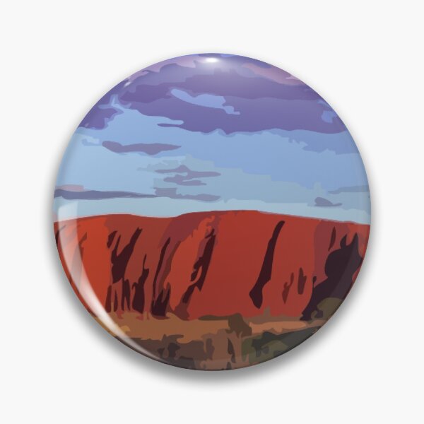 Item preview, Uluru Sunset Digital Painting designed and sold by Positive Lad.