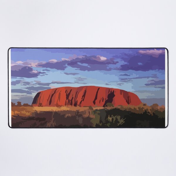 Item preview, Uluru Sunset Digital Painting designed and sold by Positive Lad.