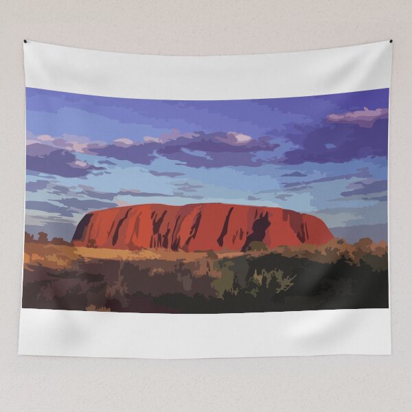 Item preview, Uluru Sunset Digital Painting designed and sold by Positive Lad.