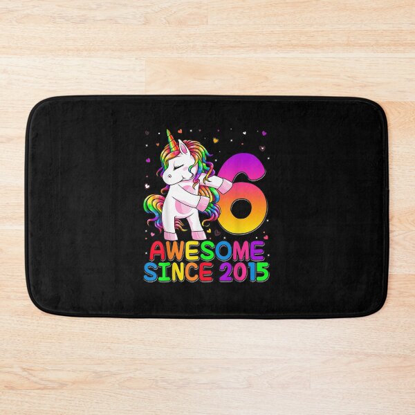 Item preview, 6 Years Old Unicorn Flossing 6th Birthday Girl Unicorn Party designed and sold by MuratshiMana.