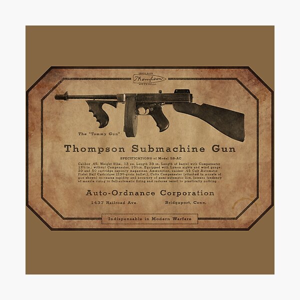 Tommy Gun Gifts Merchandise Redbubble - m1a1 tommy gun roblox