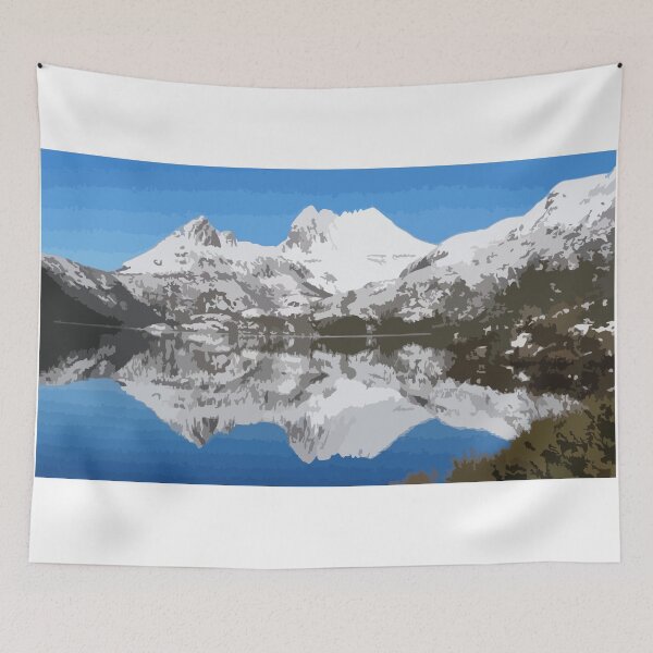Item preview, Cradle Mountain in Winter Digital Painting designed and sold by Positive Lad.