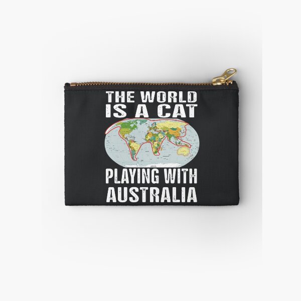 Item preview, The World Is A Cat Playing With Australia designed and sold by TheoNelsano.