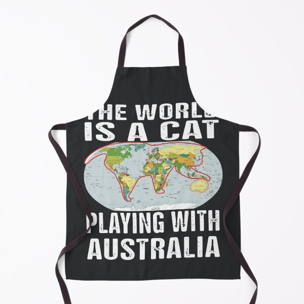 Item preview, The World Is A Cat Playing With Australia designed and sold by TheoNelsano.