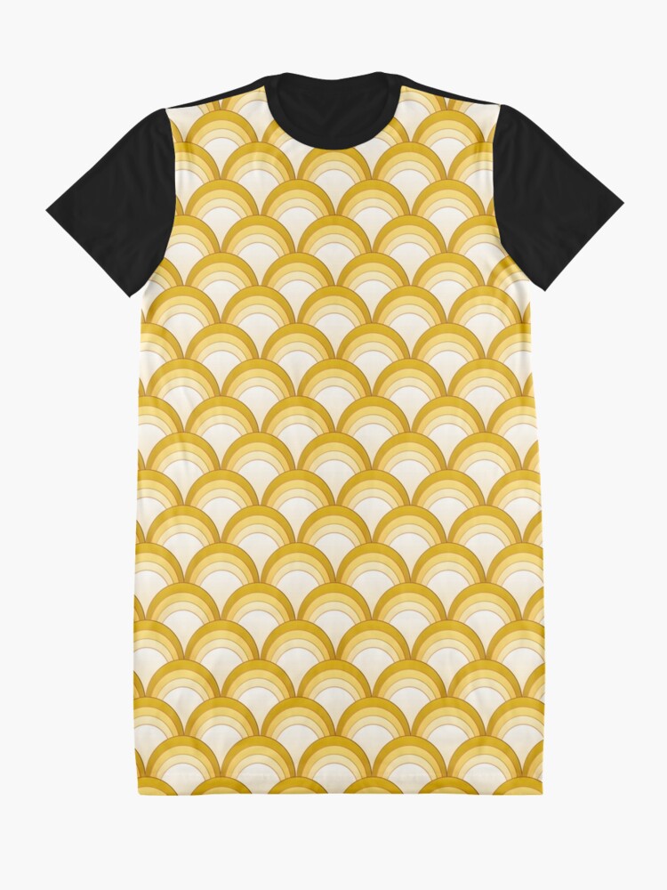 Alternate view of Japanese Waves Ornament 3 Graphic T-Shirt Dress