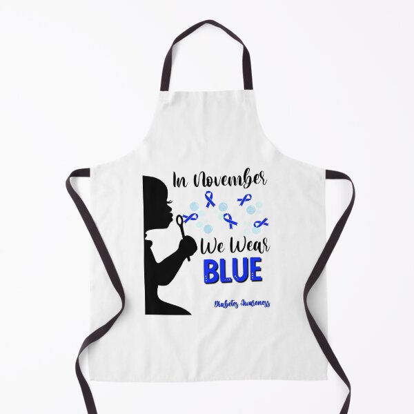 Item preview, Girl Blowing Blue Ribbons Bubbles - In November We Wear Blue/ Diabetes Awareness designed and sold by FlorenciaBliss.