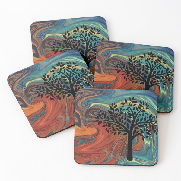 Item preview, Abstract with Trees in Silhouette designed and sold by SandieBurchell.