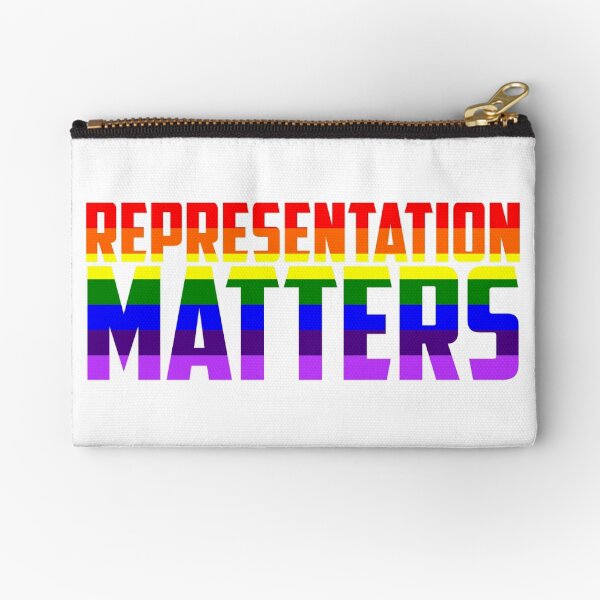 Representation Matters Rainbow Flag | LGBT+ Zipper Pouch