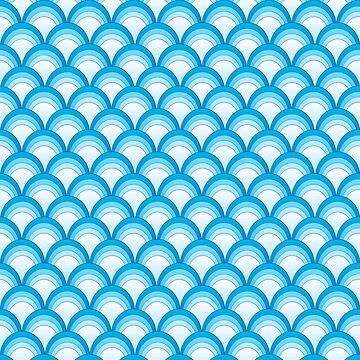 Artwork thumbnail, Japanese Waves Ornament 4 by vkdezine