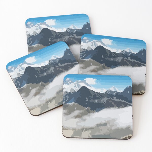 Item preview, Mount Everest Base Camp Hiking Digital Painting designed and sold by Positive Lad.