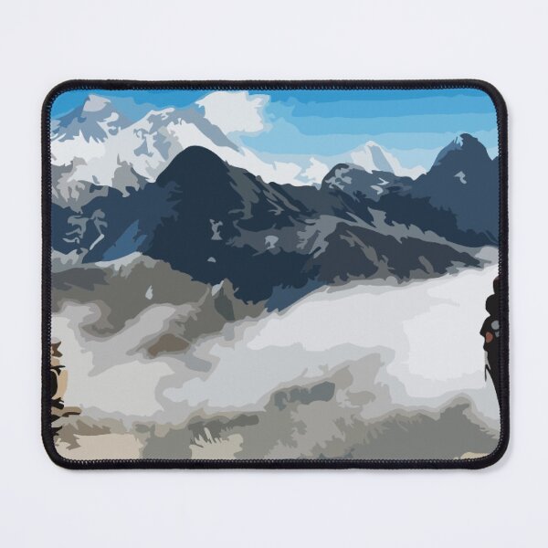 Item preview, Mount Everest Base Camp Hiking Digital Painting designed and sold by Positive Lad.