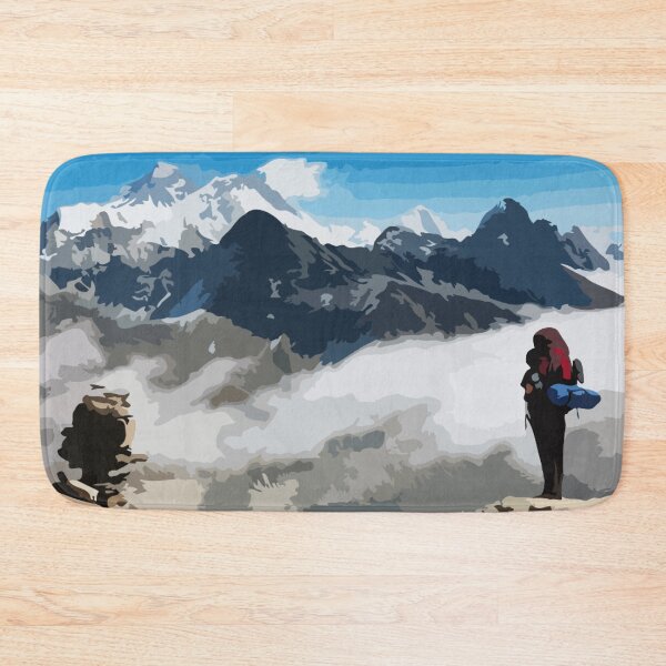 Item preview, Mount Everest Base Camp Hiking Digital Painting designed and sold by Positive Lad.