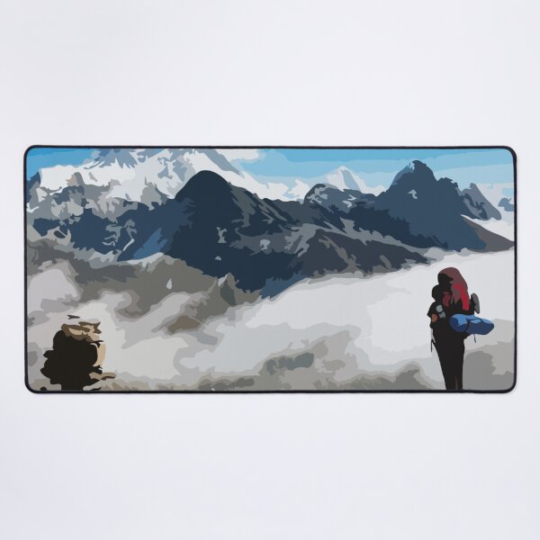 Item preview, Mount Everest Base Camp Hiking Digital Painting designed and sold by Positive Lad.