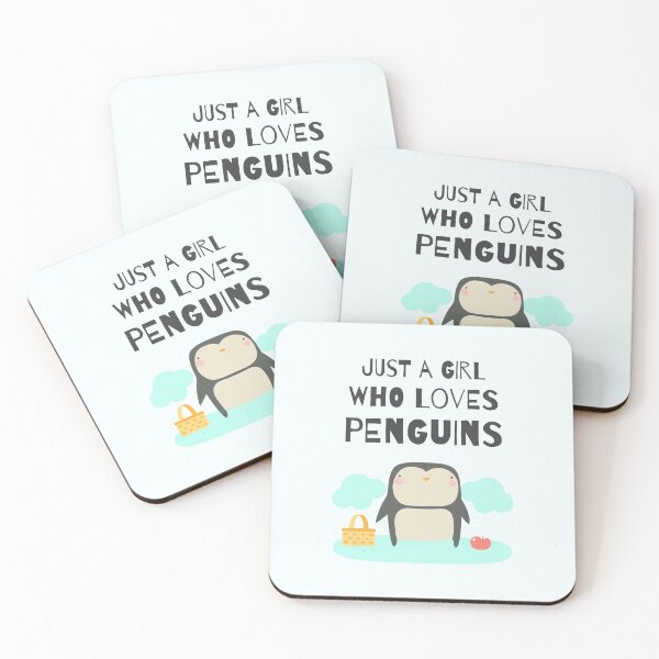 Item preview, Just a girl who loves Penguins designed and sold by notasimp.