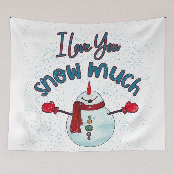 Item preview, I love you a lot of snow designed and sold by Astralia.