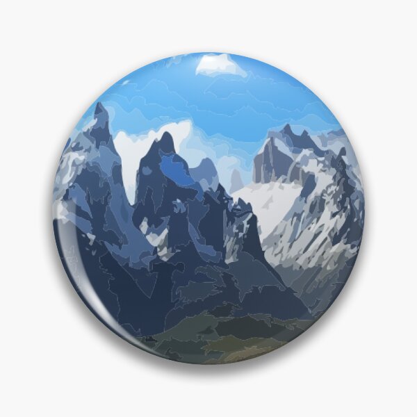 Item preview, W Trek Torres del Paine Hike Digital Painting designed and sold by Positive Lad.