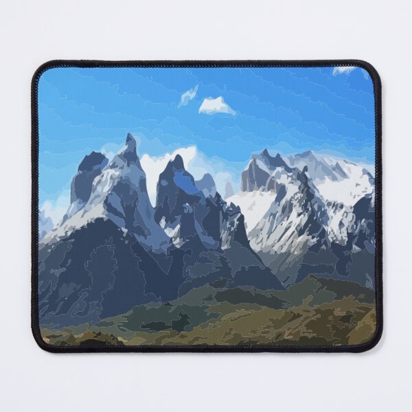 Item preview, W Trek Torres del Paine Hike Digital Painting designed and sold by Positive Lad.