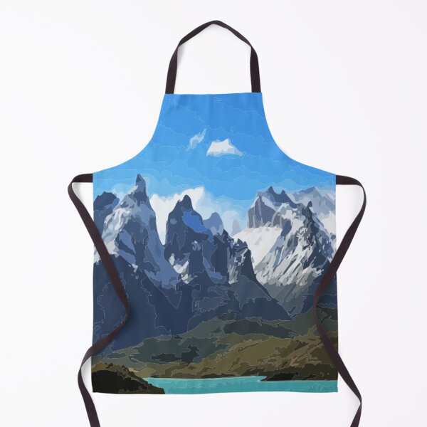 Item preview, W Trek Torres del Paine Hike Digital Painting designed and sold by Positive Lad.