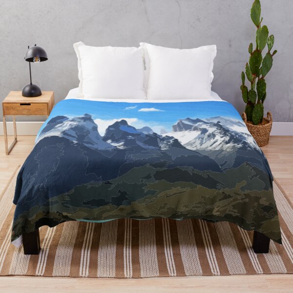 Item preview, W Trek Torres del Paine Hike Digital Painting designed and sold by Positive Lad.