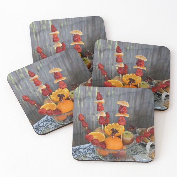 Item preview, ORANGES, APPLES, STRAWBERRIES, ORANGE PEEL, BAKED GOODS, BREAKFAST, CANDLE, WOOD, NATURE, FRUIT designed and sold by MonArtisteSam.