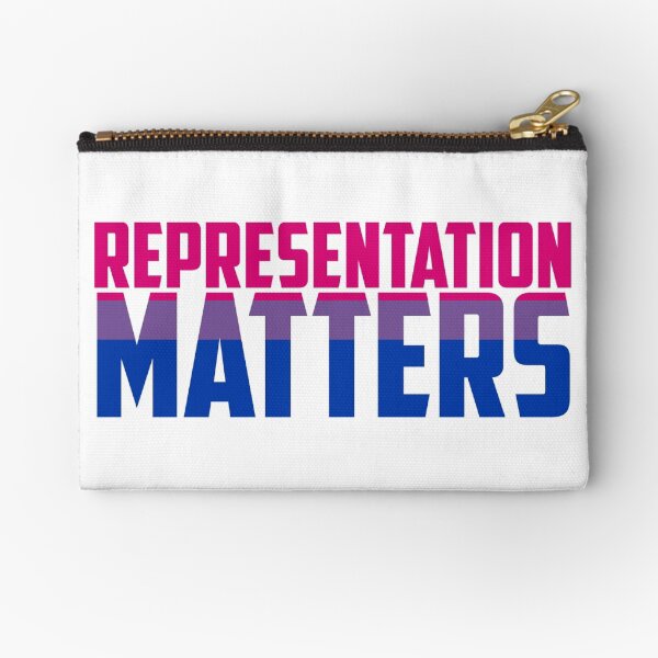 Representation Matters Bisexual Flag | LGBT+ Zipper Pouch