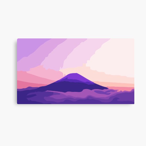 Item preview, Sunset Over Mount Fuji Digital Painting designed and sold by Positive Lad.
