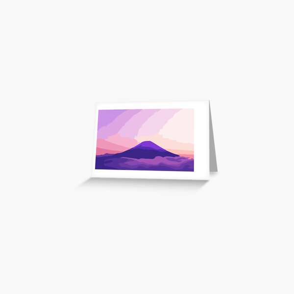 Item preview, Sunset Over Mount Fuji Digital Painting designed and sold by Positive Lad.