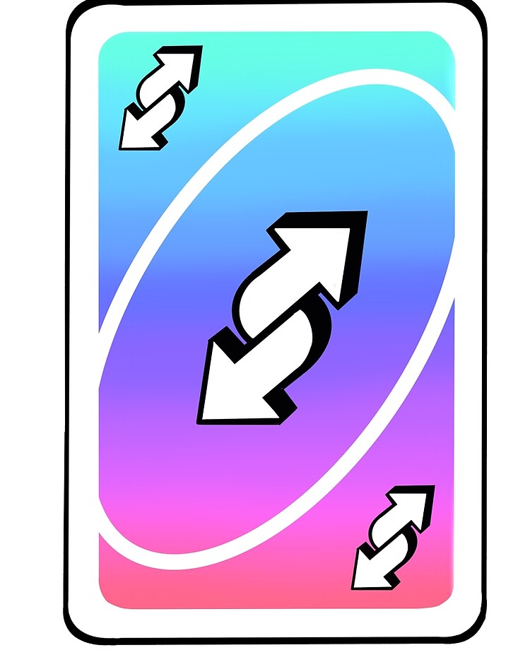 UNO reverse card Sticker for Sale by Kawabijutsu21