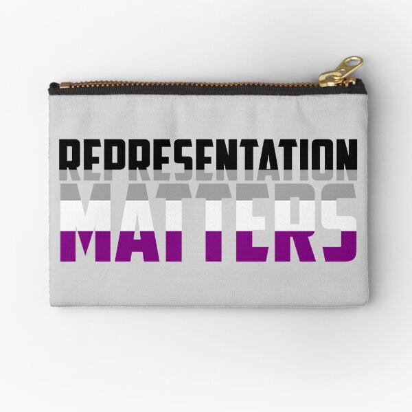 Representation Matters Asexual Flag | LGBT+ Zipper Pouch